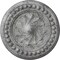 Ekena Millwork Foster Shell Ceiling Medallion (Canopies up to 9 5/8"), 15 3/4"OD x 2"P, Ultra Pure White Crackle CM15FOUWC - alternate 1